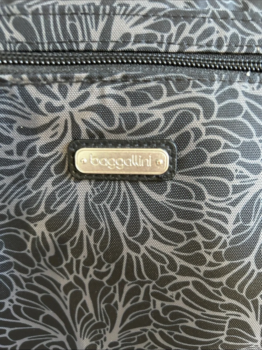 Baggallini Black Floral Crossbody Bag